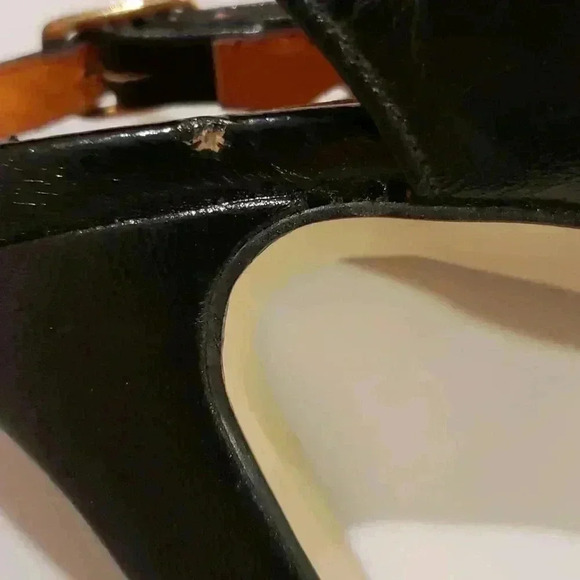 Vintage leather sling pumps - Picture 7 of 9